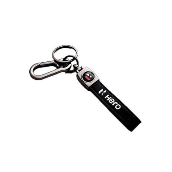 Hero Leather Key Ring For Bike