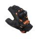 KTM Gloves Bike Riding Half Finger Black - 1 Pair