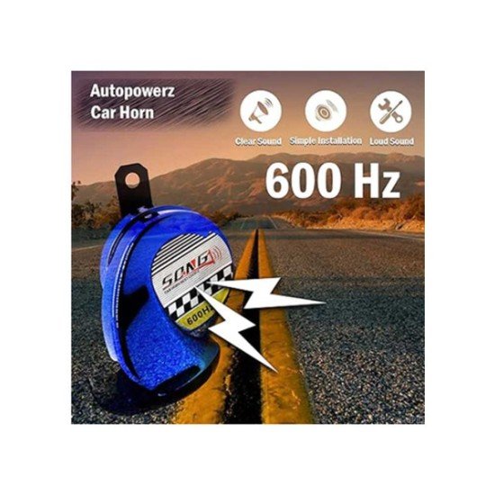 Colorful 600 Hz Loud Snail Pop Horn With Splash Protection 1 Piece For Car Motorcycle And Other Vehicles
