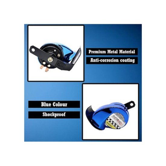Colorful 600 Hz Loud Snail Pop Horn With Splash Protection 1 Piece For Car Motorcycle And Other Vehicles