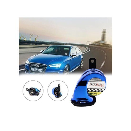 Colorful 600 Hz Loud Snail Pop Horn With Splash Protection 1 Piece For Car Motorcycle And Other Vehicles