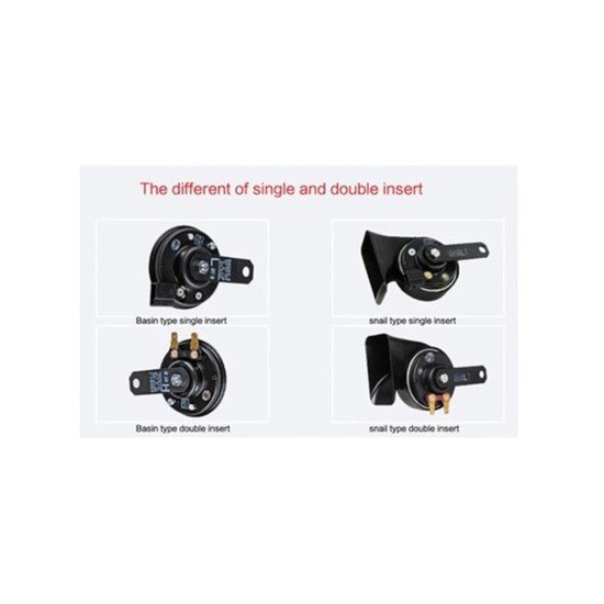 Denso Samuk High Performance Electric Snail Horn 1 Pair For Motorcycle And Car