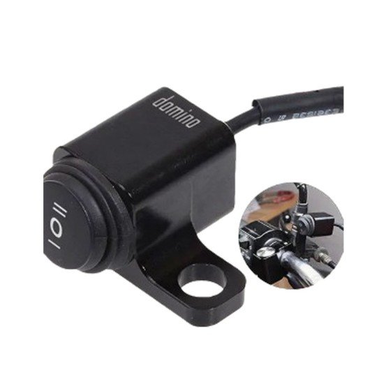 Domino Mini Driving Light Switch Mirror Mount 3 Way Hazard Fog On Off Right/Left