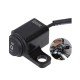 Domino Mini Driving Light Switch Mirror Mount 3 Way Hazard Fog On Off Right/Left