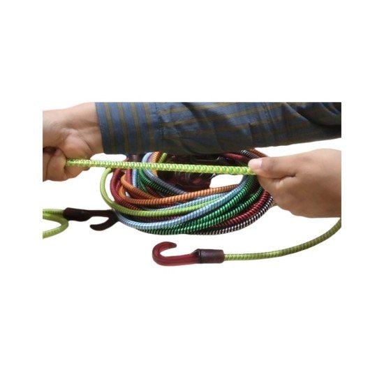 Elastic band or rope to tie luggage to the bike