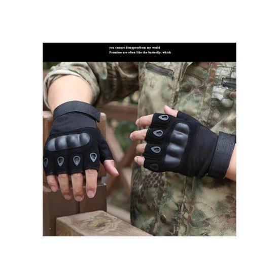 Army Half Finger Hand Gloves
