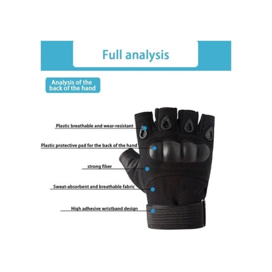 Army Half Finger Hand Gloves