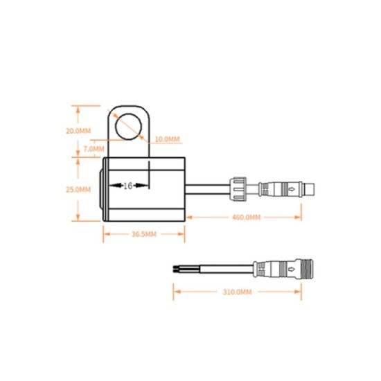 Motorcycle 25mm Handlebar Headlight Switch with LED Light