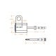 Motorcycle 25mm Handlebar Headlight Switch with LED Light