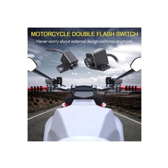 Motorcycle 25mm Handlebar Headlight Switch with LED Light