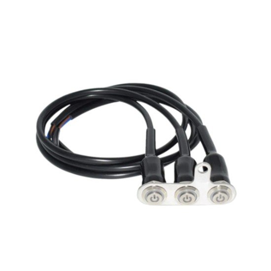 Motorcycle 3 Pin 12V Waterproof Metal (Aluminum Alloy) Handlebar Switch 