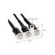 Motorcycle 3 Pin 12V Waterproof Metal (Aluminum Alloy) Handlebar Switch 
