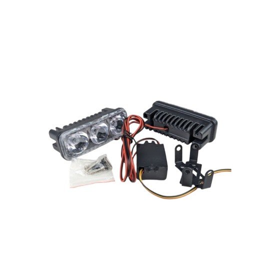 Police Red and Blue Flashing Lamp Motorcycle