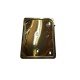 Number plate holder gold color