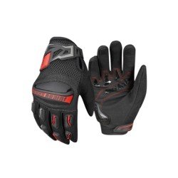 Ones Again Ventilated Touch Screen Full-Finger Motorcycle Gloves Breathable Wear-Resistant TPU Shell Protection 