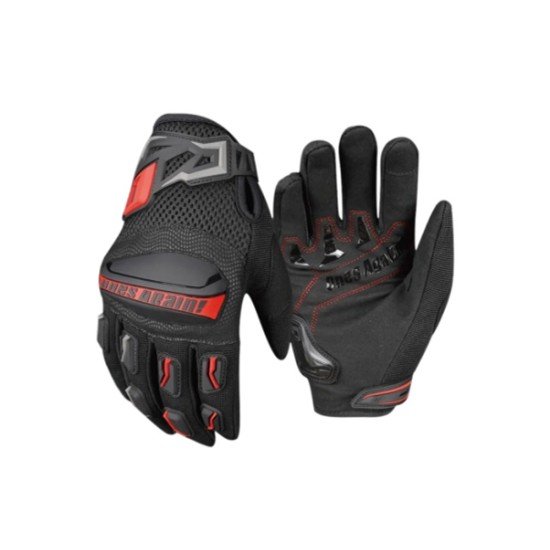 Ones Again Ventilated Touch Screen Full-Finger Motorcycle Gloves Breathable Wear-Resistant TPU Shell Protection 