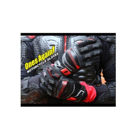 Ones Again Ventilated Touch Screen Full-Finger Motorcycle Gloves Breathable Wear-Resistant TPU Shell Protection 