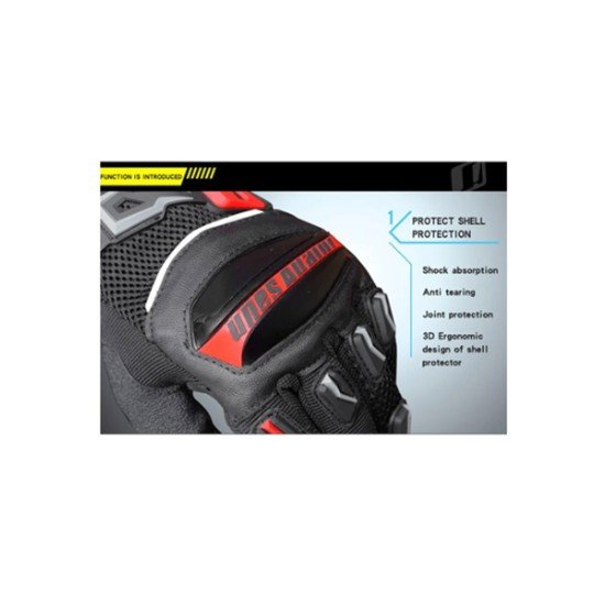 Ones Again Ventilated Touch Screen Full-Finger Motorcycle Gloves Breathable Wear-Resistant TPU Shell Protection 