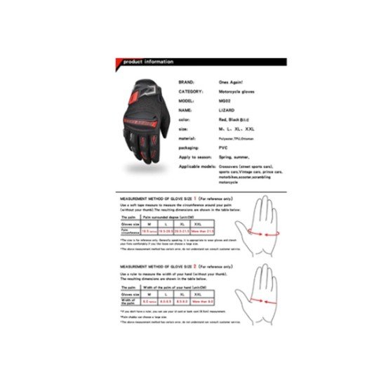 Ones Again Ventilated Touch Screen Full-Finger Motorcycle Gloves Breathable Wear-Resistant TPU Shell Protection 