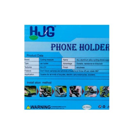 Universal Metal Mobile Holder Phone Mount With Mirror USB Charger Enabled Mobile Phone Holder For Motorcycle And Bicycle