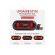 Smart USB Rechargeable LED Helmet Safety Light – Red Warning Tail Light For Night Riding