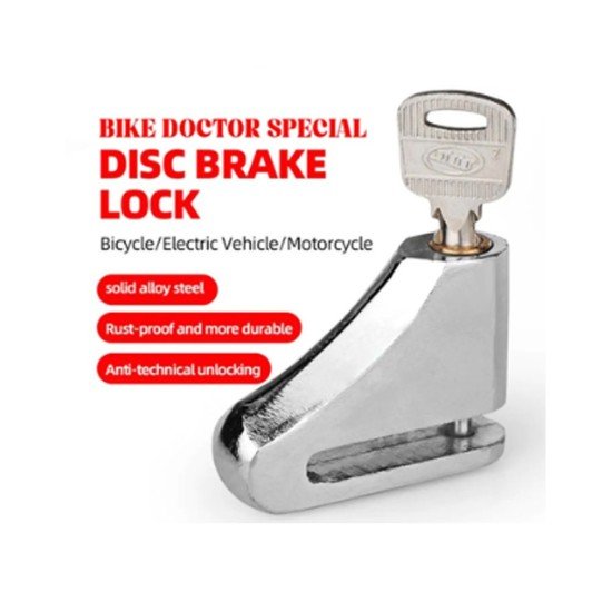 Universal Disc Brake Lock Rust-Proof Anti-Theft With 2 Keys