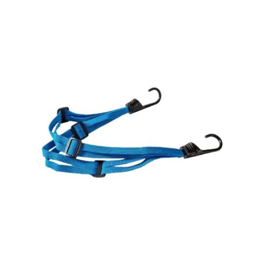 Universal Motorcycle Helmet Bungee Bag Box Carrier Elastic Strap With 2 Metal-Plastic Hook