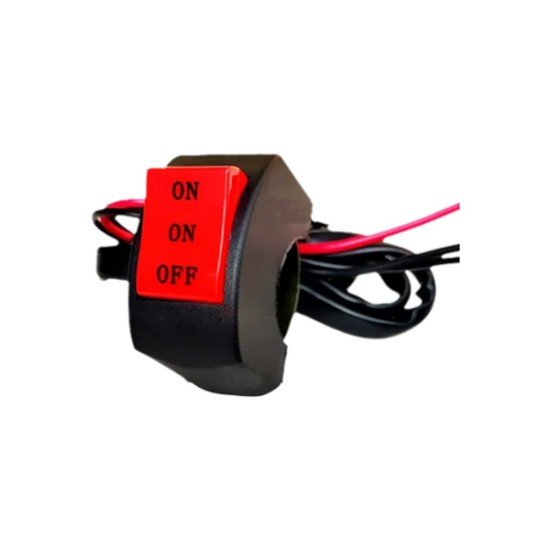 Universal Motorcycle Switch ON ON OFF Connector Push Button Switch Handlebar Headlight Fog Spot Light Controller Switch