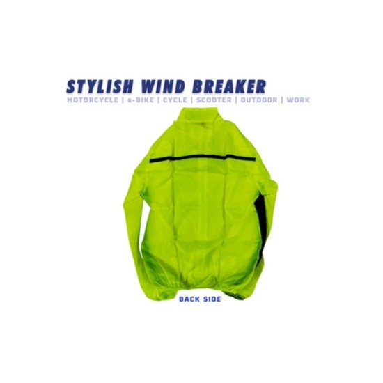 Water-Resistant Lime Color Attractive Stylish Cheap Price Wind Breaker For Motorcycle Outdoor Bicycle Night Work