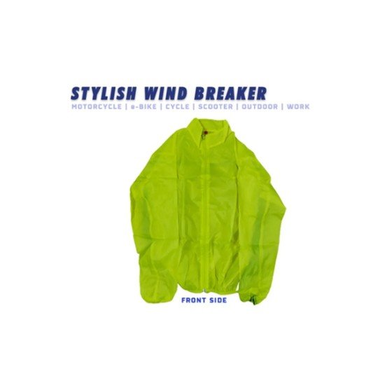 Water-Resistant Lime Color Attractive Stylish Cheap Price Wind Breaker For Motorcycle Outdoor Bicycle Night Work