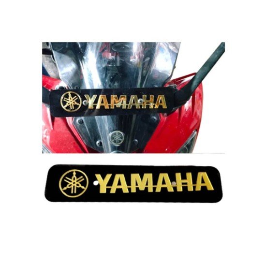 Yamaha Branded Motorcycle Front Logo Bracket Plate 