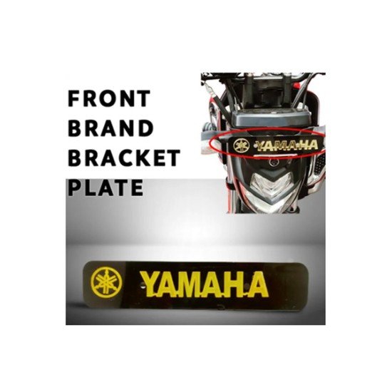 Yamaha Branded Motorcycle Front Logo Bracket Plate 