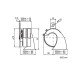 PIAA Waterproof Electric 14 OTO Style Performance Horn 112dB 400hz/500hz for Motorcycle and Car