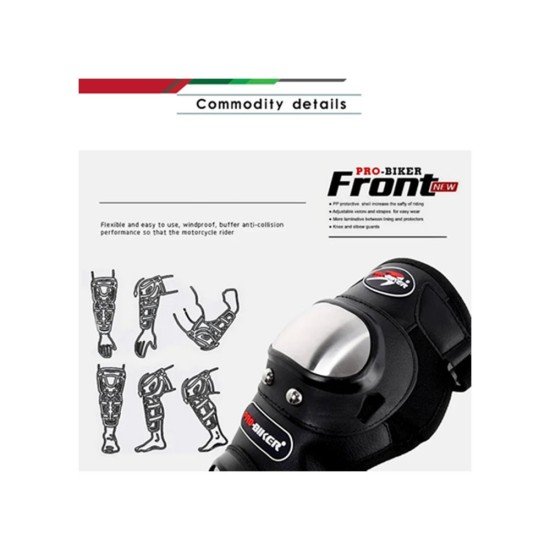 Probiker Knee Guard Alloy Steel Elbow Guard