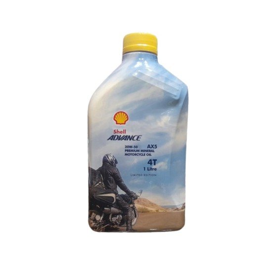 Shell Advance 20W-50 4T Mineral 1L Engine Oil 