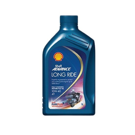 Shell Advance Long Ride 10W-40 4T SN/MA2 Full Synthetic 1L Engine Oil