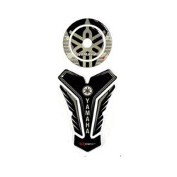 Yamaha FZS Motorcycle Black Tank Pad Sticker