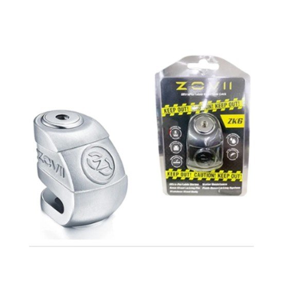 ZOVII ZK6 Disc Lock Anti-Theft Stainless Steel Lock With 6mm Lock Pin