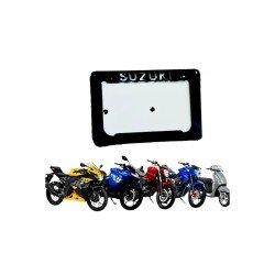 Suzuki Branded Metal Digital Box Type Registration Number Plate Frame For Bike