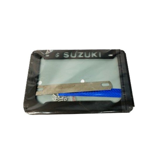 Suzuki Branded Metal Digital Box Type Registration Number Plate Frame For Bike