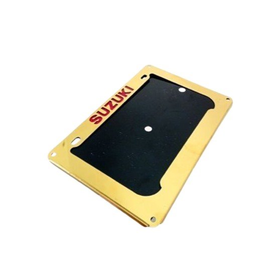 Suzuki Branded Metal Digital Box Type Registration Number Plate Frame For Bike