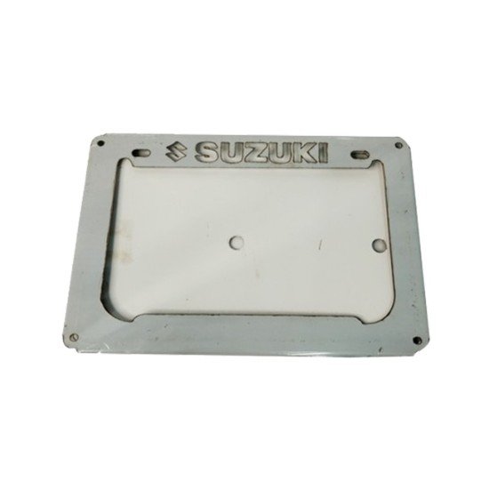 Suzuki Branded Metal Digital Box Type Registration Number Plate Frame For Bike
